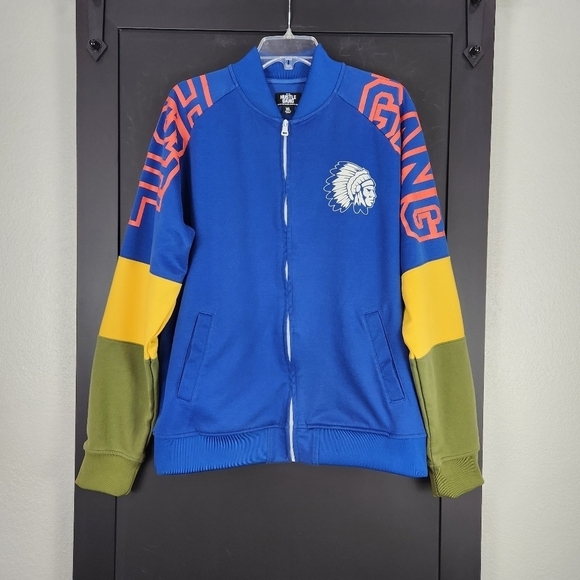 Hustle GANG COLOR BLOCK ZIP UP JACKET SIZE XL - Picture 3 of 10